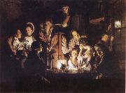 Joseph wright of derby Experiment iwth an Airpump Spain oil painting artist